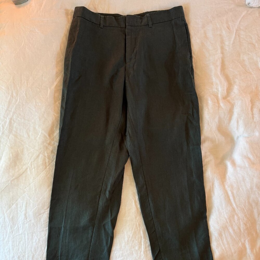 NWT COS 100% Linen Pants (Dark Green)